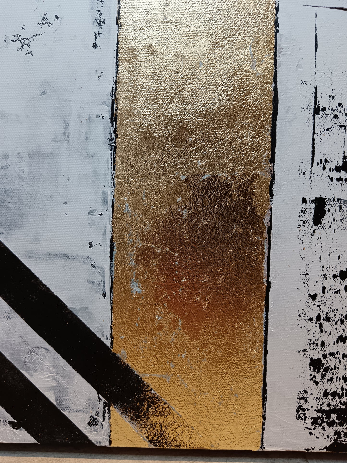Peinture abstraite sur toile "Numéro 107" 100x100cm