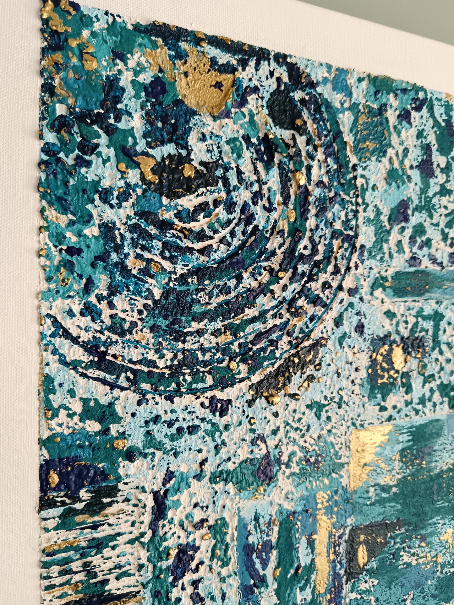 Peinture abstraite sur toile "Numéro 109" 80x80cm