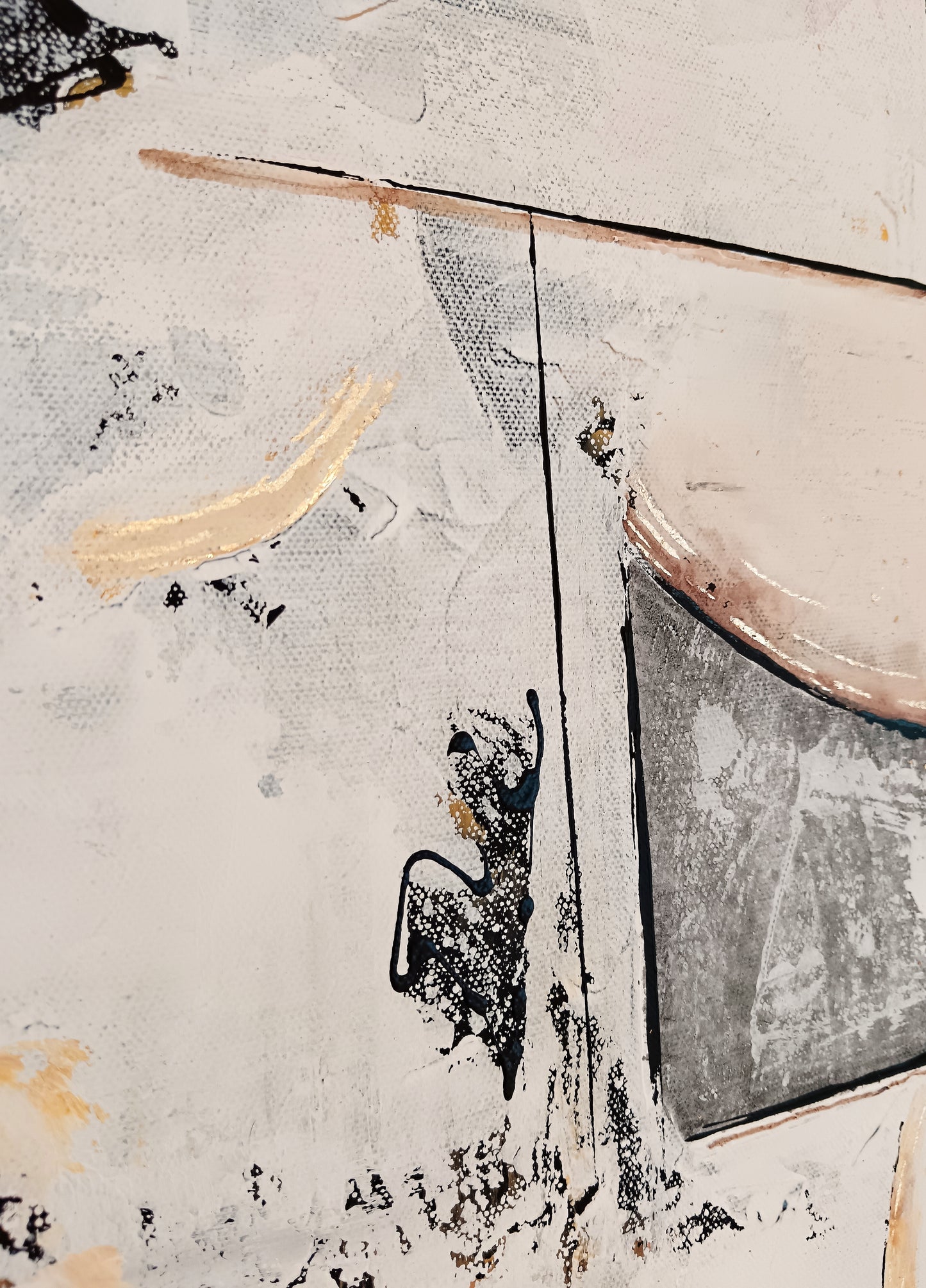 Peinture abstraite sur toile "Numéro 108" 80x80cm
