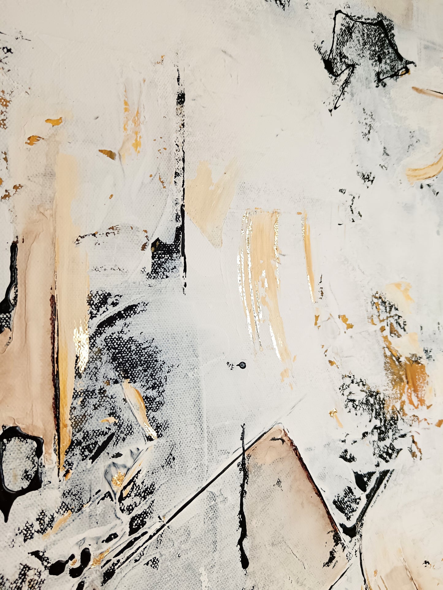 Peinture abstraite sur toile "Numéro 108" 80x80cm