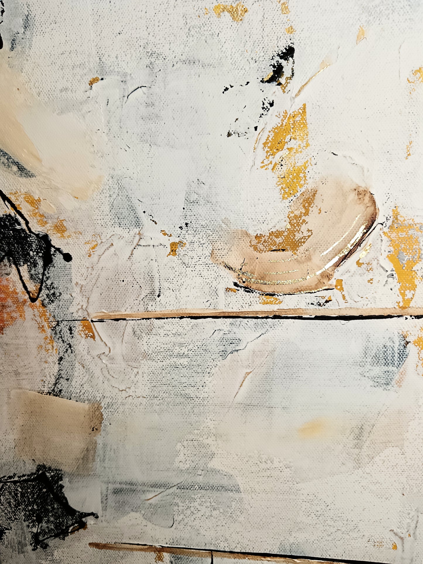 Peinture abstraite sur toile "Numéro 108" 80x80cm