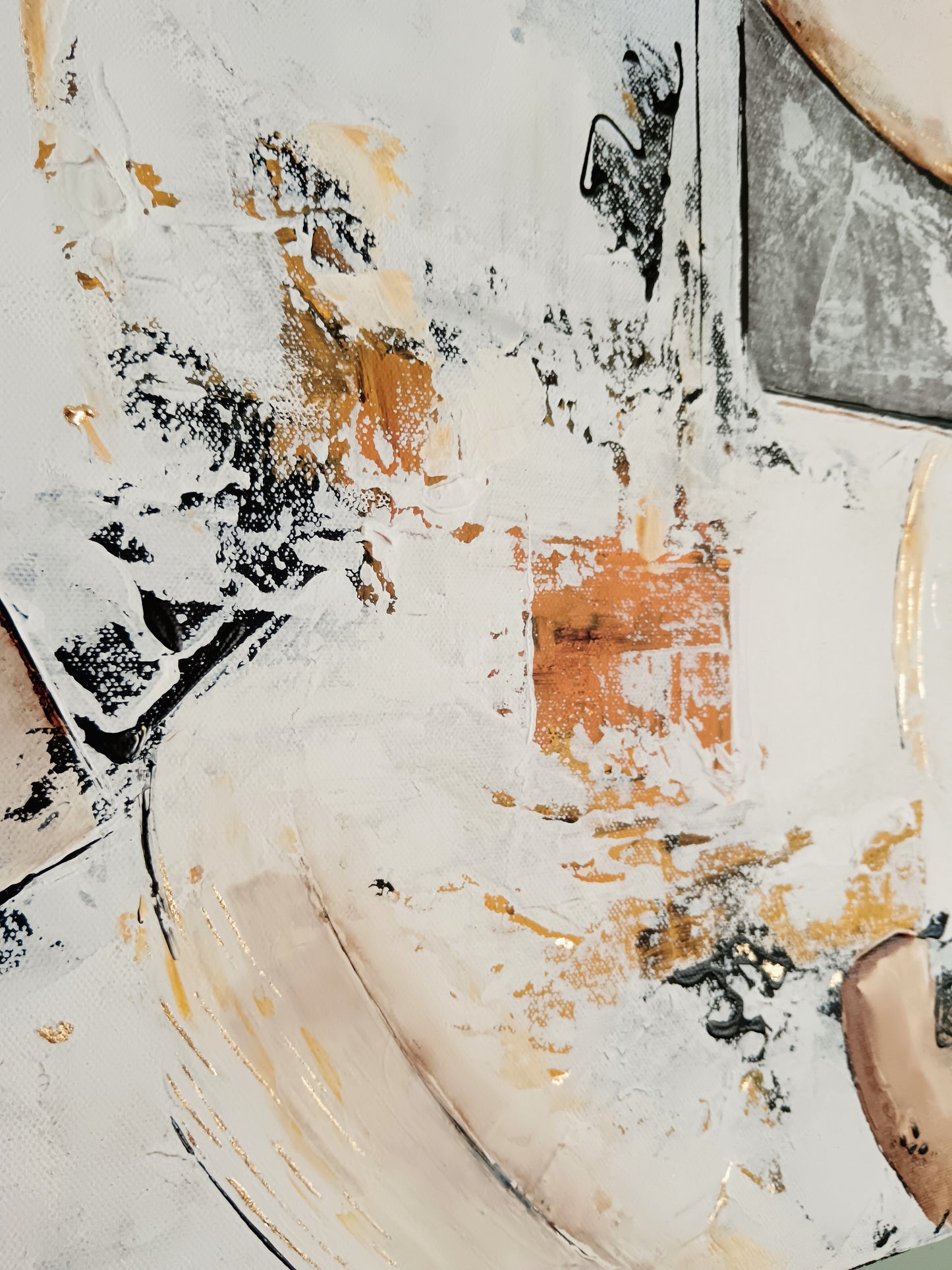Peinture abstraite sur toile "Numéro 108" 80x80cm