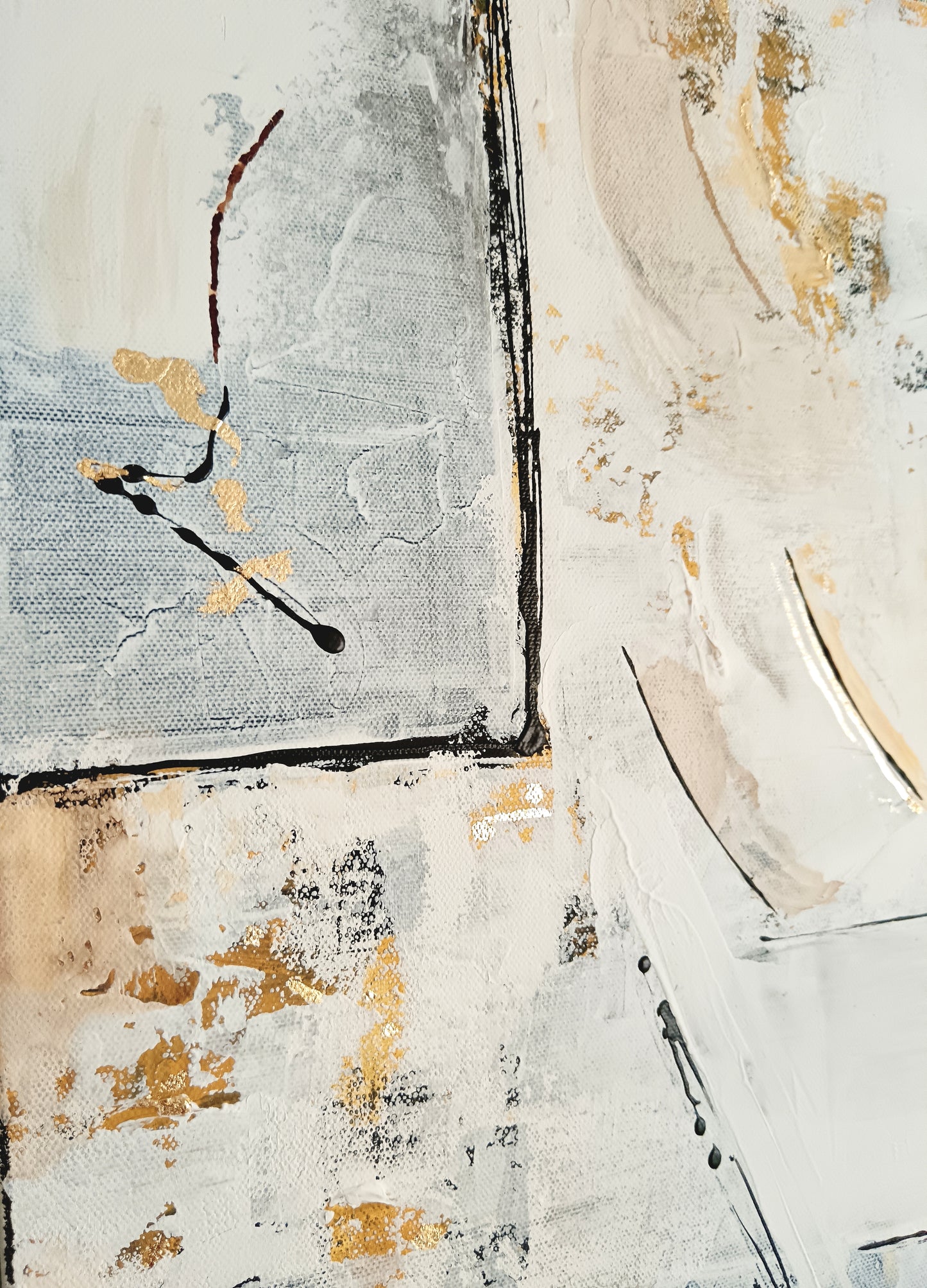 Peinture abstraite sur toile "Numéro 108" 80x80cm