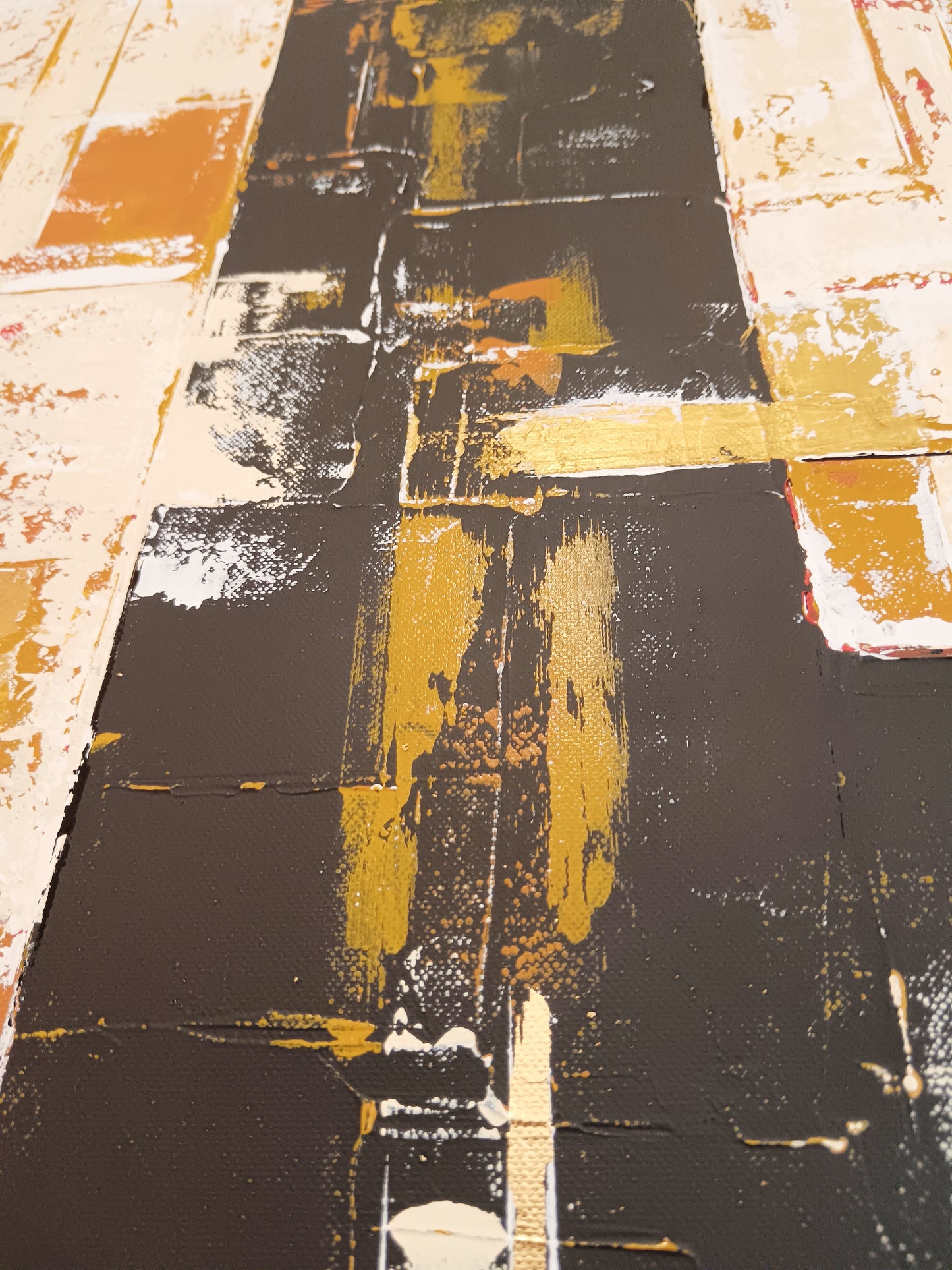 Peinture abstraite sur toile "Numéro 110" 100x73cm