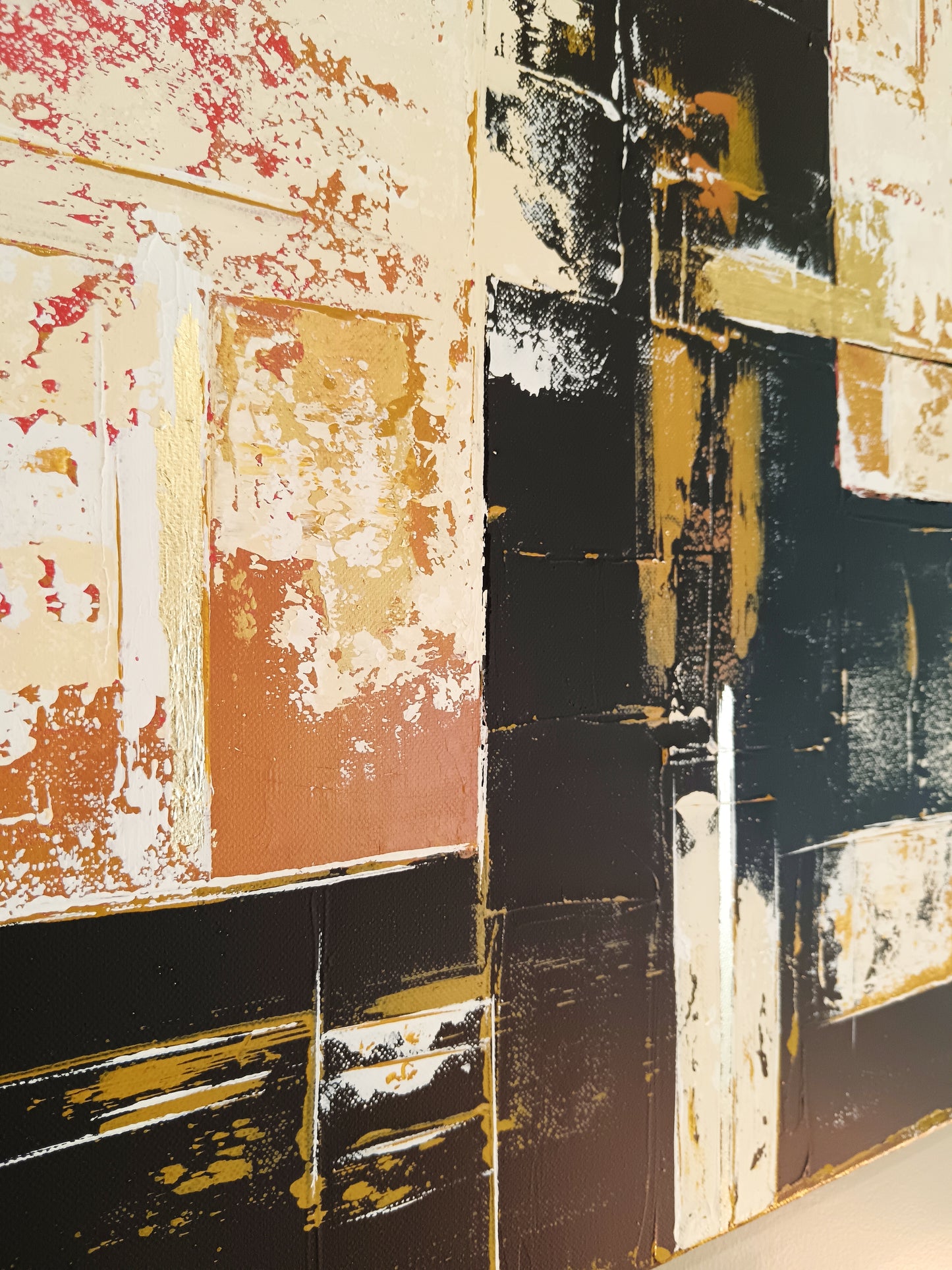 Peinture abstraite sur toile "Numéro 110" 100x73cm