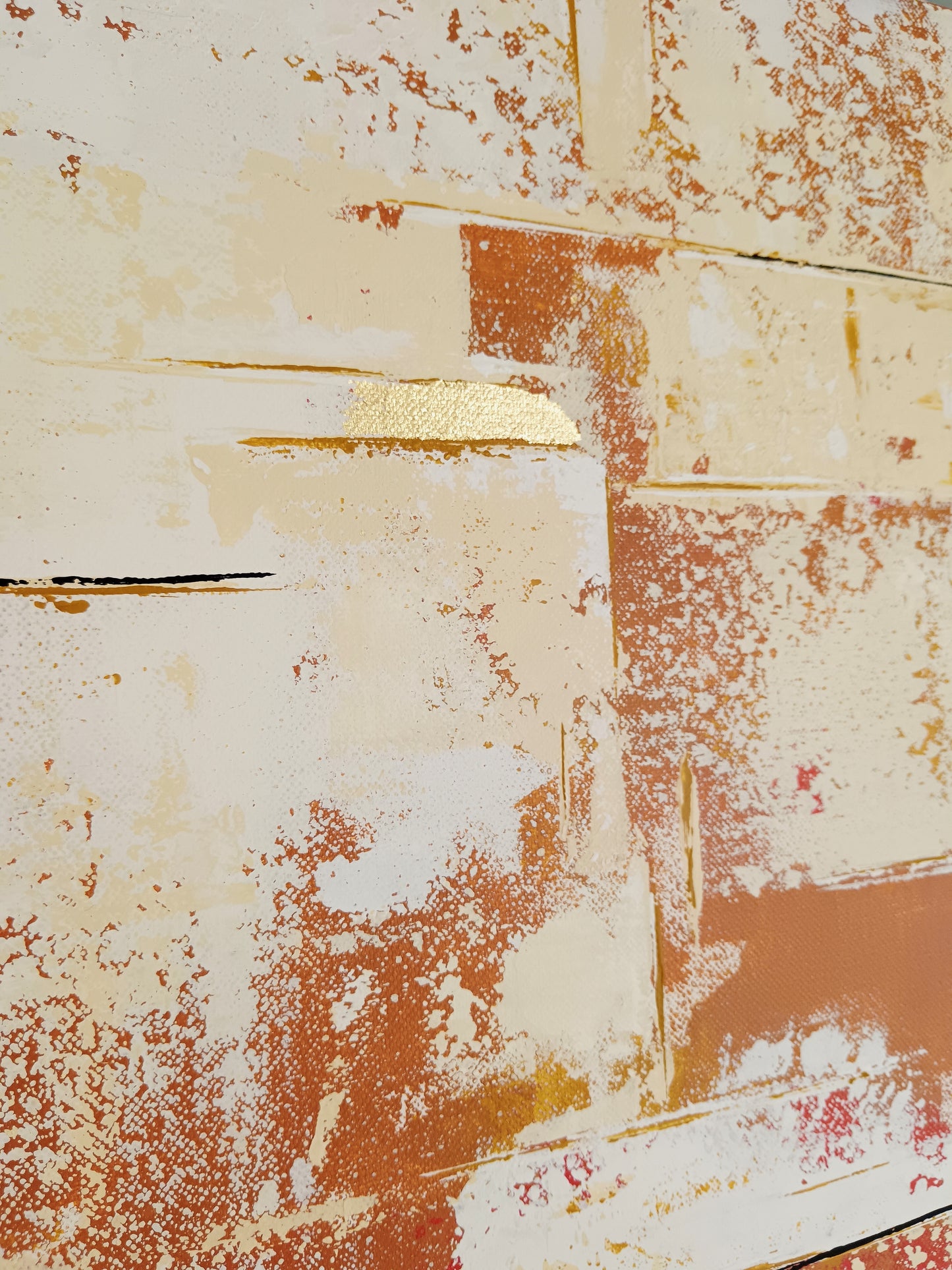 Peinture abstraite sur toile "Numéro 110" 100x73cm