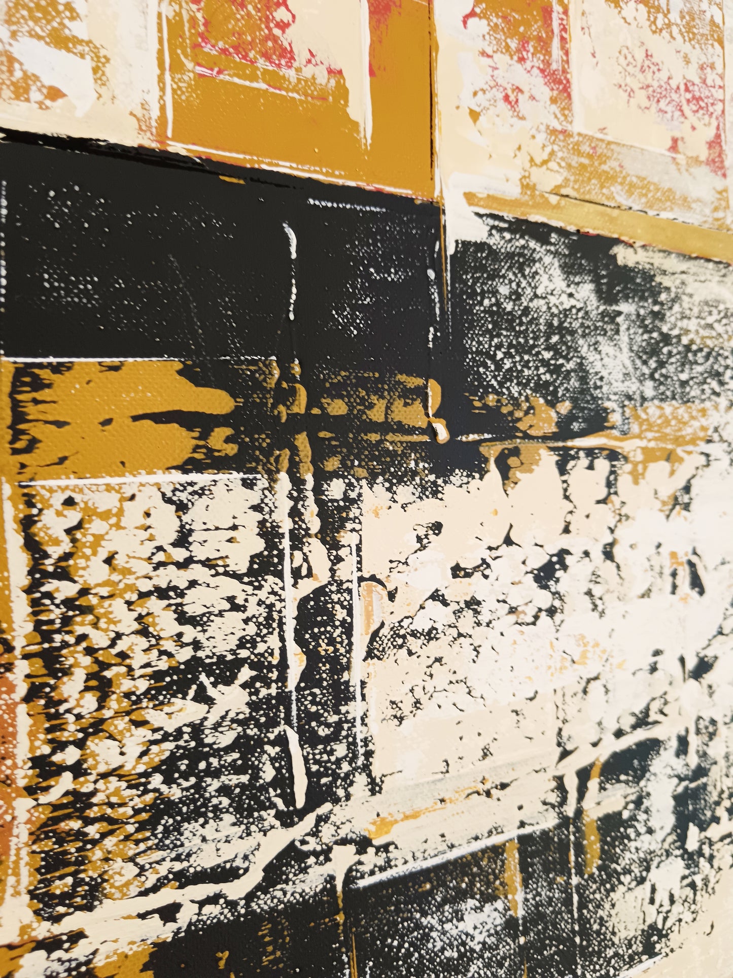 Peinture abstraite sur toile "Numéro 110" 100x73cm