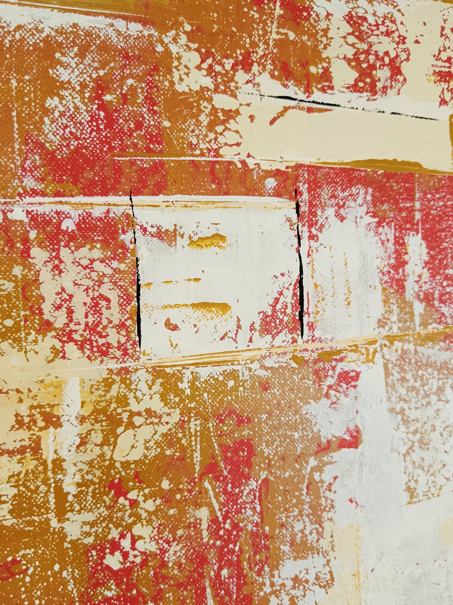 Peinture abstraite sur toile "Numéro 110" 100x73cm