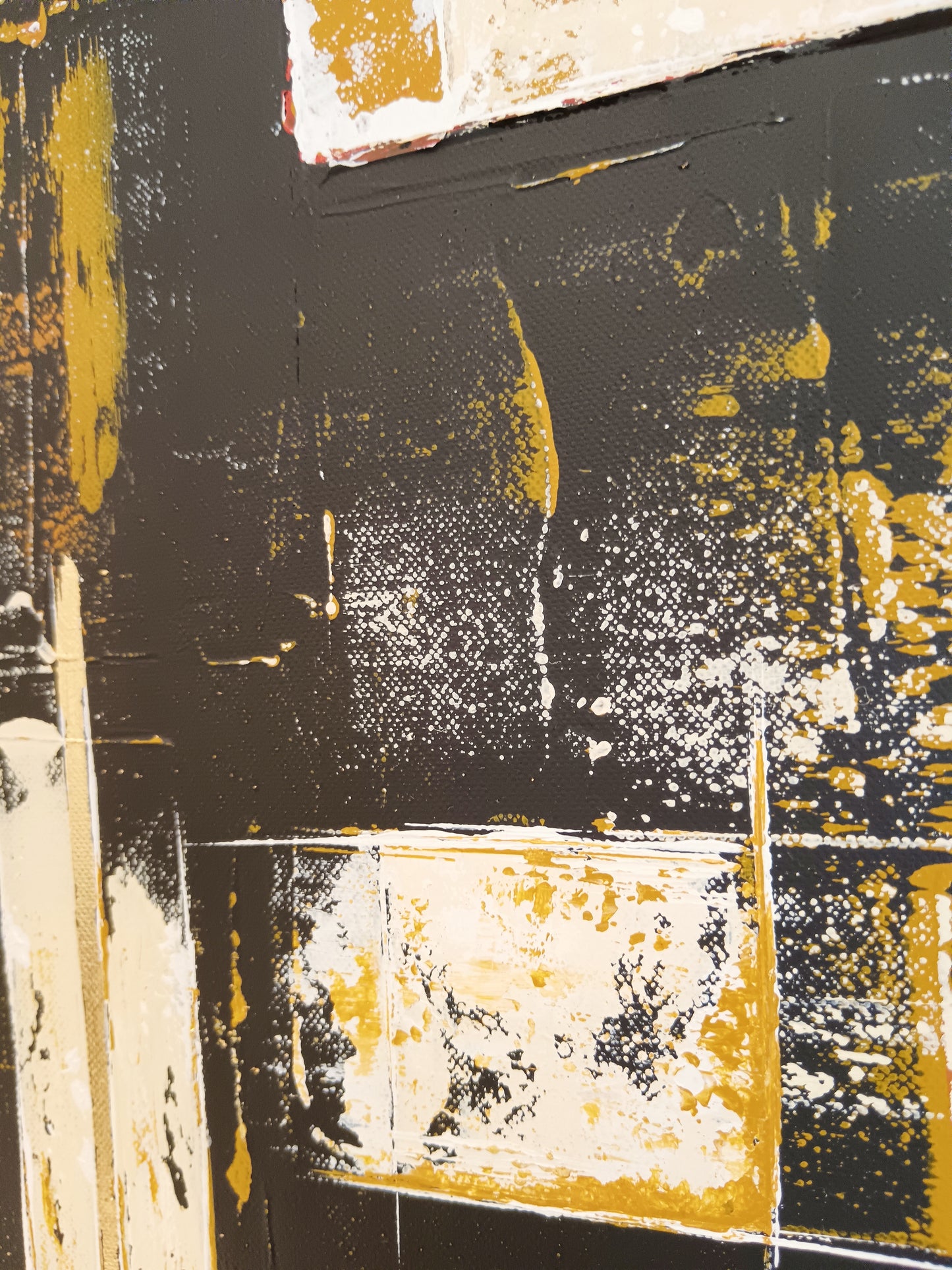Peinture abstraite sur toile "Numéro 110" 100x73cm