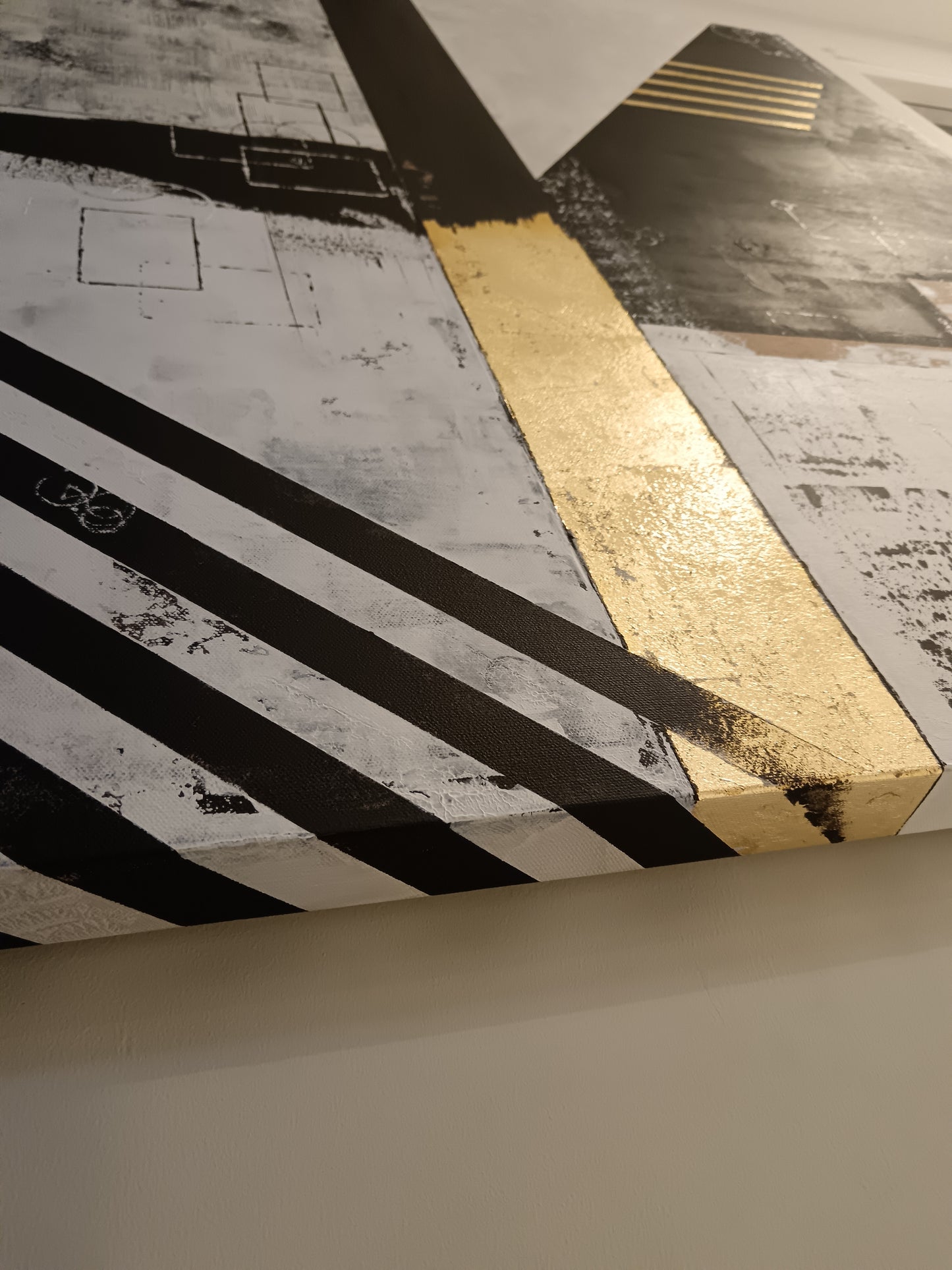 Peinture abstraite sur toile "Numéro 107" 100x100cm