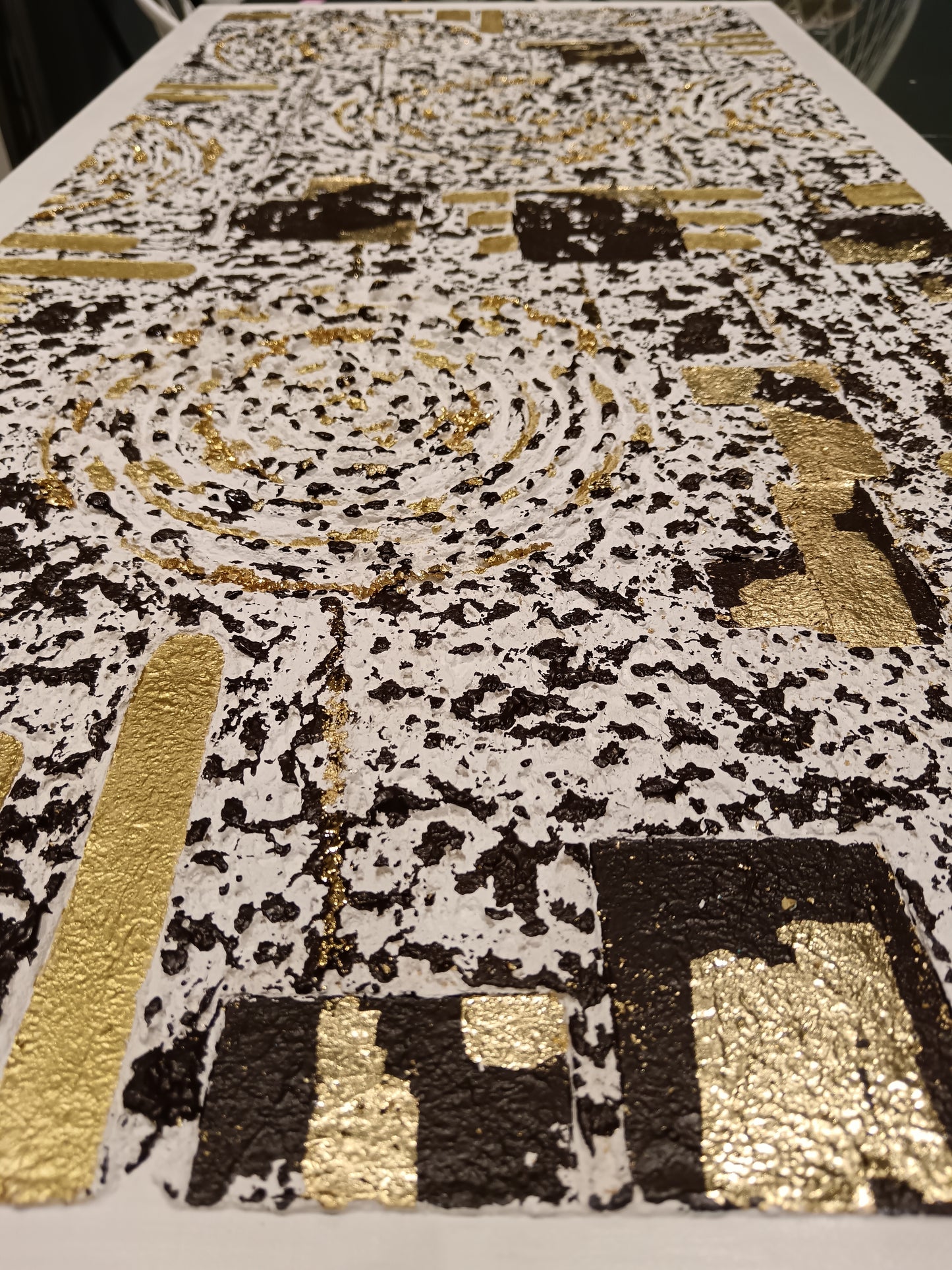 Peinture abstraite sur toile "Numéro 114" 100x50cm