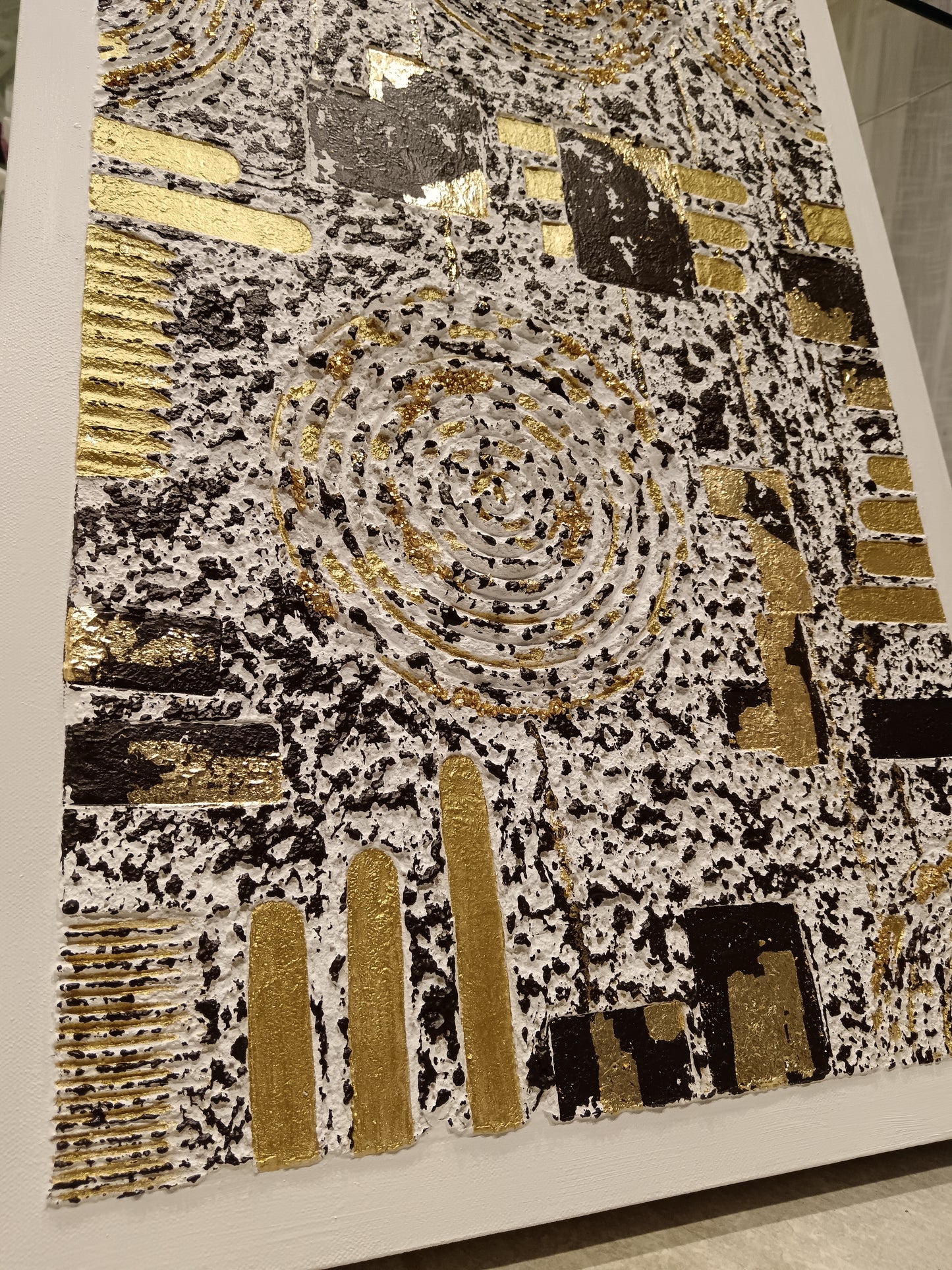 Peinture abstraite sur toile "Numéro 114" 100x50cm