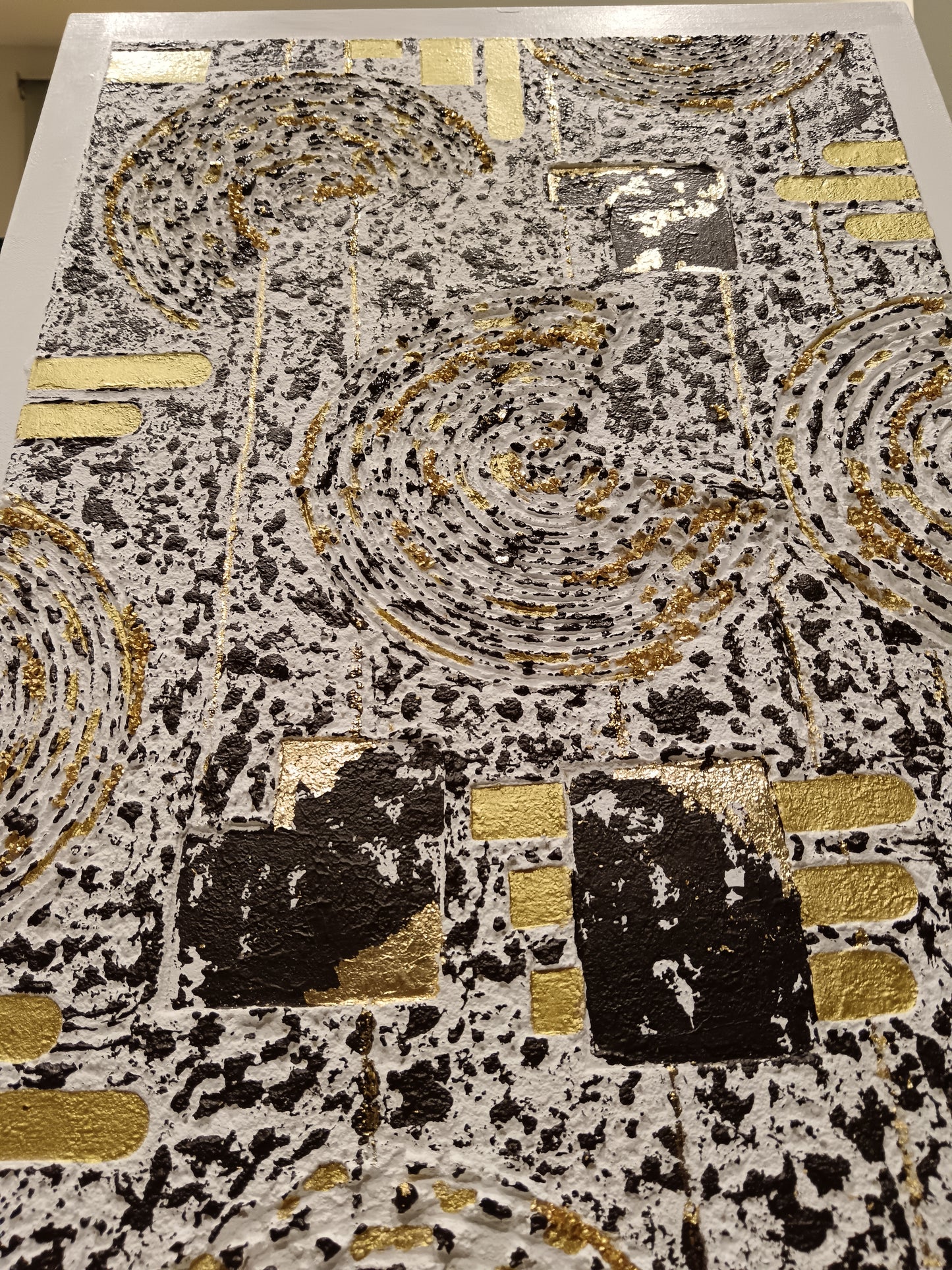 Peinture abstraite sur toile "Numéro 114" 100x50cm