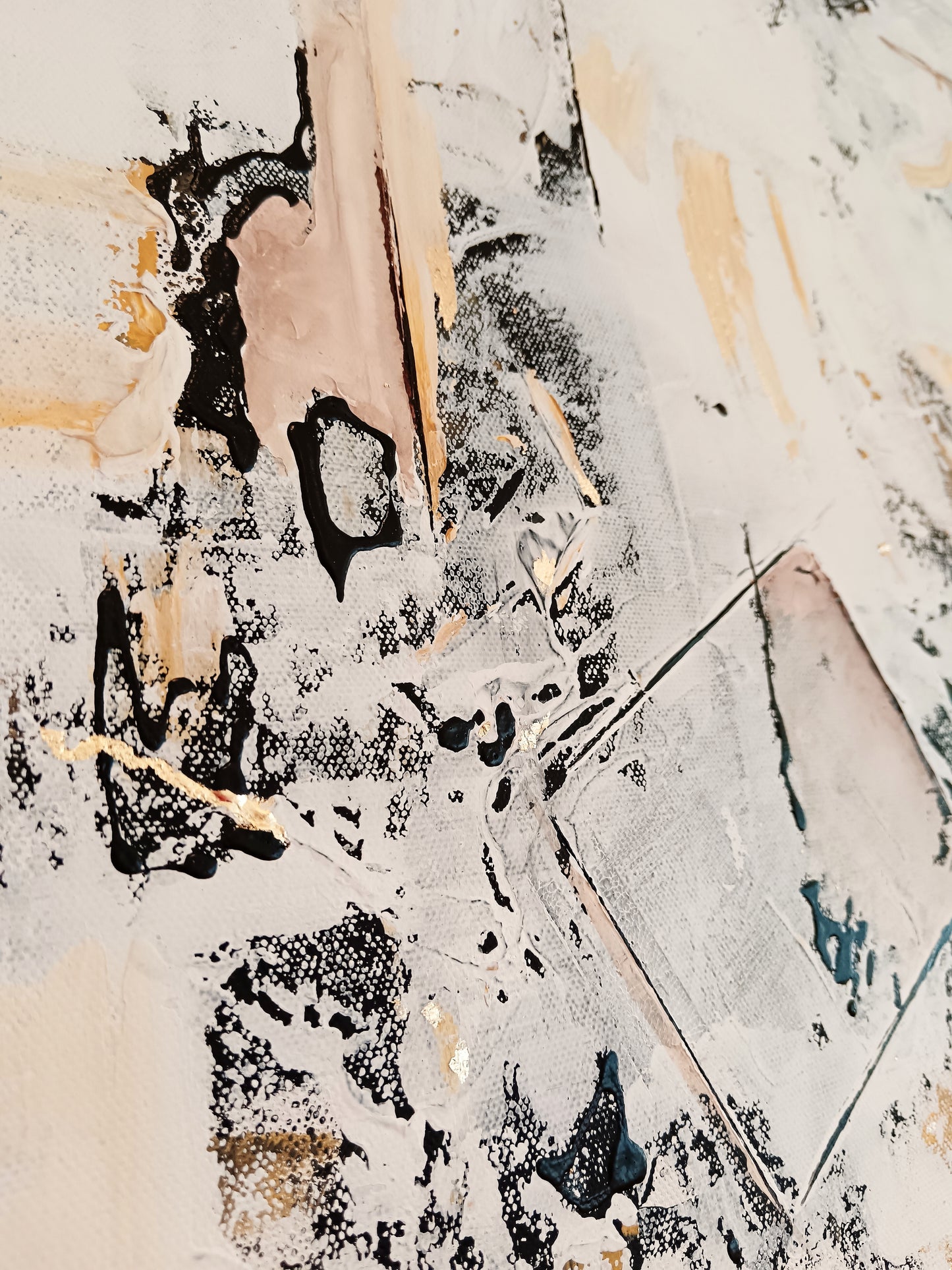 Peinture abstraite sur toile "Numéro 108"  80x80cm